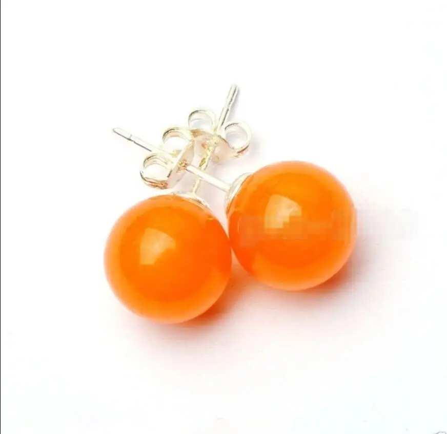 hot sell new - Hot sale new Style >>>>New Handmade Smooth 10mm Round Orange Jade 925 Sterling Silver Stud Earrings
hot sell new - Hot sale new Style >>>>New Handmade Smooth 10mm Round Orange Jade 925 Sterling Silver Stud Earrings