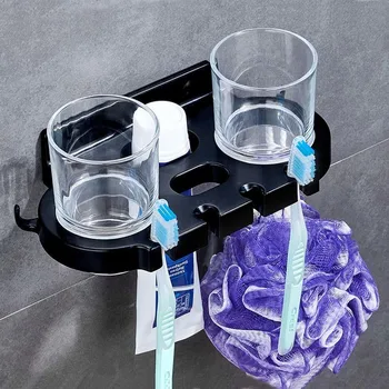 Aluminum Hotel Double Cup Punch Cup Holder Bathroom Bathroom Cup Holder Cup Toothbrush Holder Set lo82333
Aluminum Hotel Double Cup Punch Cup Holder Bathroom Bathroom Cup Holder Cup Toothbrush Holder Set lo82333