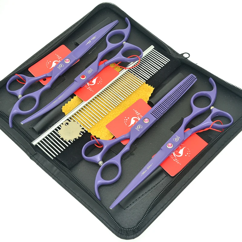 Meisha 7 inch Purple Animals Shears Straight Cutting Thinning Curved Professional Pet Grooming Scissors Kit Haircut Tool HB0179
Meisha 7 inch Purple Animals Shears Straight Cutting Thinning Curved Professional Pet Grooming Scissors Kit Haircut Tool HB0179