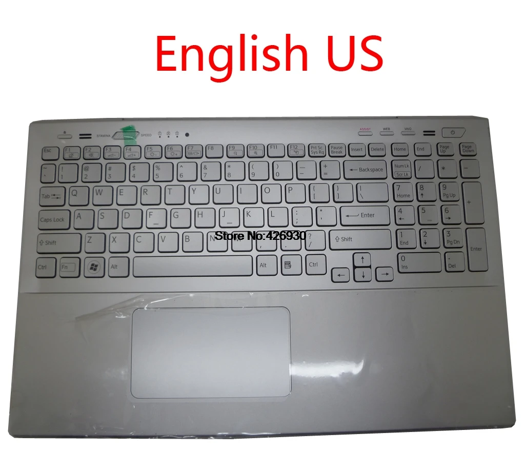 Laptop Palmrest&Keyboard For SONY For VAIO SVS15 Slovenian SL Italian IT English US silver Japanese JP backlit touchpad new
Laptop Palmrest&Keyboard For SONY For VAIO SVS15 Slovenian SL Italian IT English US silver Japanese JP backlit touchpad new