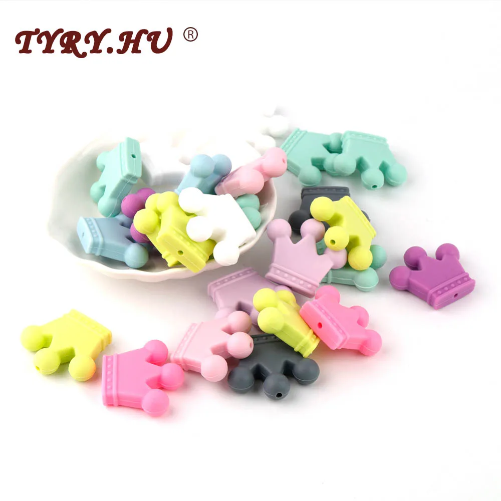 TYRY.HU 5pc Crown Silicone Baby Teething Toys BPA Free Colorful Baby Nursing Teethers DIY Bracelet Beads Necklace Food Grade
TYRY.HU 5pc Crown Silicone Baby Teething Toys BPA Free Colorful Baby Nursing Teethers DIY Bracelet Beads Necklace Food Grade