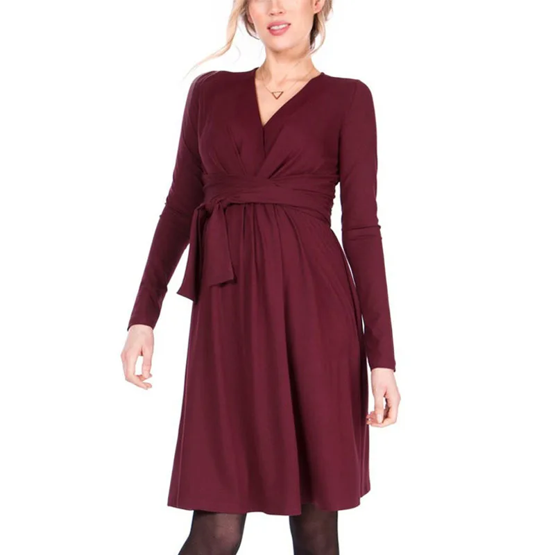 Autumn Lady Nursing Maternity Dresses For Pregnant Women Clothes Bottoming Breastfeeding Dress Pregnancy Lactation Vestidos
Autumn Lady Nursing Maternity Dresses For Pregnant Women Clothes Bottoming Breastfeeding Dress Pregnancy Lactation Vestidos