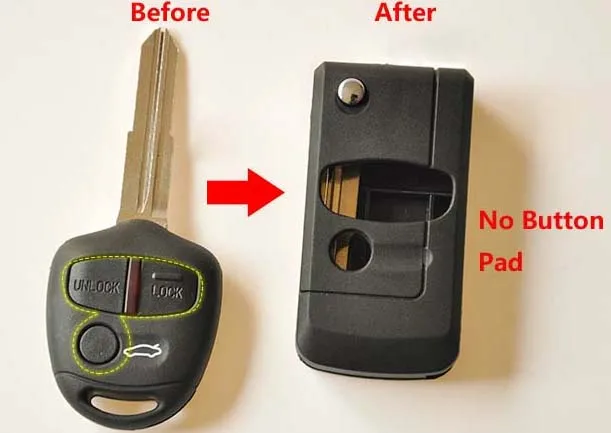 3 Buttons FOB Car Key Blanks Case for Mitsubishi Lancer Outlander Colt Mirage Modified Folding Flip Remote Key Shell
3 Buttons FOB Car Key Blanks Case for Mitsubishi Lancer Outlander Colt Mirage Modified Folding Flip Remote Key Shell