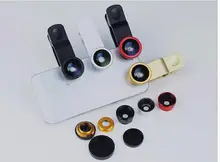 Fish eye lens 3 in 1 universal mobile phone camera wide+macro+fisheye lenses for iphone samsung universal cell phone lenovo LG