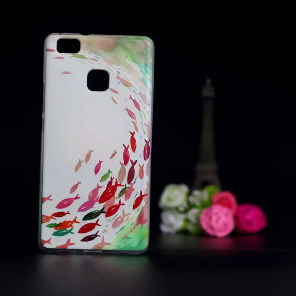 2016 мягкий ТПУ защитный чехол для Coque Huawei Ascend P9 Lite силиконовая задняя крышка Fundas