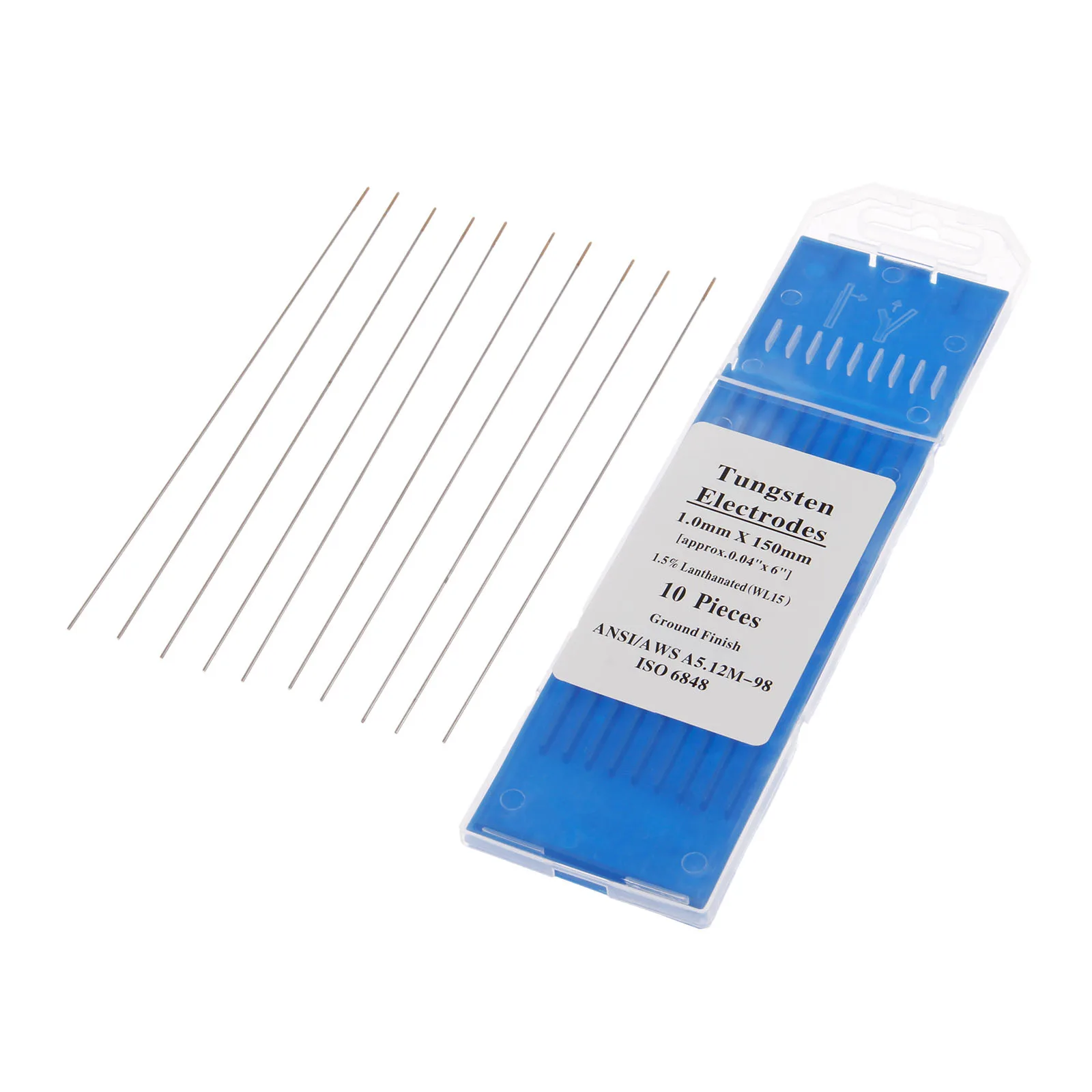 DRELD 10pcs TIG Welding Tungsten Electrode 1.5% Gold Tip WL15 Lanthanated 040"x6"(1.0x150mm) Welding Machine Accessories 10-pk
DRELD 10pcs TIG Welding Tungsten Electrode 1.5% Gold Tip WL15 Lanthanated 040"x6"(1.0x150mm) Welding Machine Accessories 10-pk