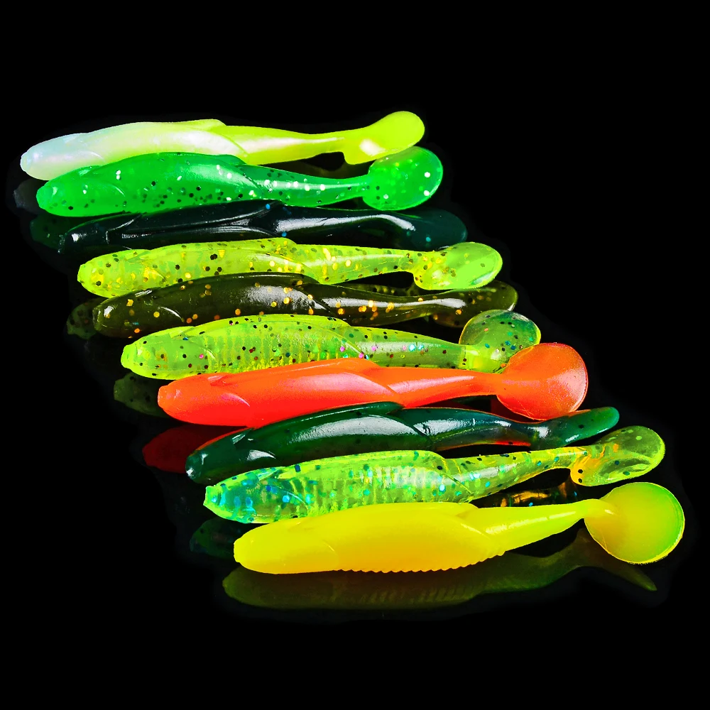 10pcs /lot Fishing Lure Handmade Soft Lure Fishing Bait Fishing Tackle 0.226oz/3.9" Swim Baits Shad Rainbow10 Colors
10pcs /lot Fishing Lure Handmade Soft Lure Fishing Bait Fishing Tackle 0.226oz/3.9" Swim Baits Shad Rainbow10 Colors
