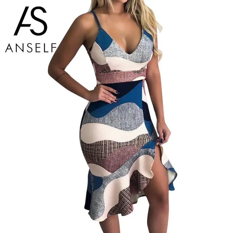 New Sexy Women Slip Dress Color Block Deep V Neck Irregular Ruffled Hem Package Hip Dress 2019 Slim Bodycon Mermaid Dress Blue
New Sexy Women Slip Dress Color Block Deep V Neck Irregular Ruffled Hem Package Hip Dress 2019 Slim Bodycon Mermaid Dress Blue