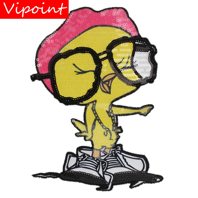 VIPOINT embroidery Sequins big bird patches animal patches badges applique patches for clothing JW-54
VIPOINT embroidery Sequins big bird patches animal patches badges applique patches for clothing JW-54