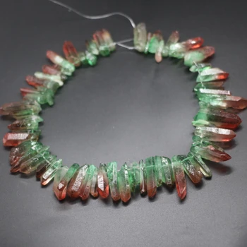 Approx.42pcs green red crystal rock, Quartz Point Pendant Bullet Hexagonal Pendulum Column Reiki Healing Chakra Beads Jewelry
Approx.42pcs green red crystal rock, Quartz Point Pendant Bullet Hexagonal Pendulum Column Reiki Healing Chakra Beads Jewelry