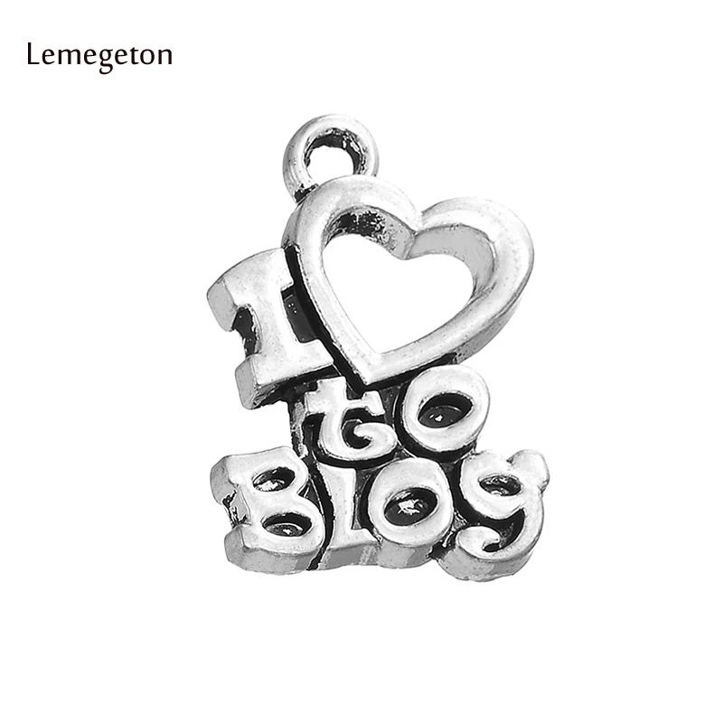 Lemegeton 10pcs Fashion I Love To Blog Charm Word Charm Pendants For DIY Necklace&Bracelets Jewelry Accessories
Lemegeton 10pcs Fashion I Love To Blog Charm Word Charm Pendants For DIY Necklace&Bracelets Jewelry Accessories