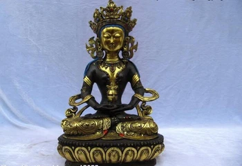 USPS to USA S0200 15" Tibet Buddhism Temple Copper Bronze Gild Sakyamuni Amitayus Buddha statue
USPS to USA S0200 15" Tibet Buddhism Temple Copper Bronze Gild Sakyamuni Amitayus Buddha statue