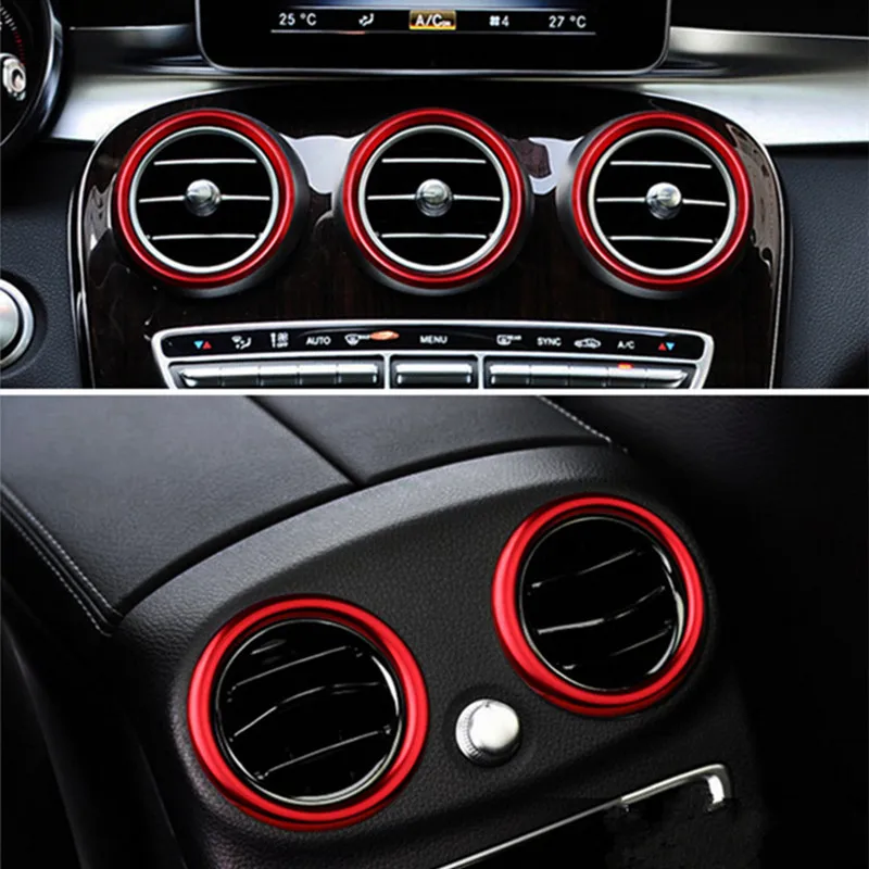 Car Air Conditioning Outlet Rings Decoration Cover Trim 7Pcs For Mercedes Benz C Class W205 GLC X253 2015-2018
Car Air Conditioning Outlet Rings Decoration Cover Trim 7Pcs For Mercedes Benz C Class W205 GLC X253 2015-2018