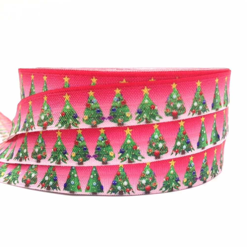 High Quality Chirstmas Trees Print Fold Over Elastic 10 Yard/lot 5/8" Red FOE Ribbon for Hair Tie DIY Head wear Hair Accessory
High Quality Chirstmas Trees Print Fold Over Elastic 10 Yard/lot 5/8" Red FOE Ribbon for Hair Tie DIY Head wear Hair Accessory