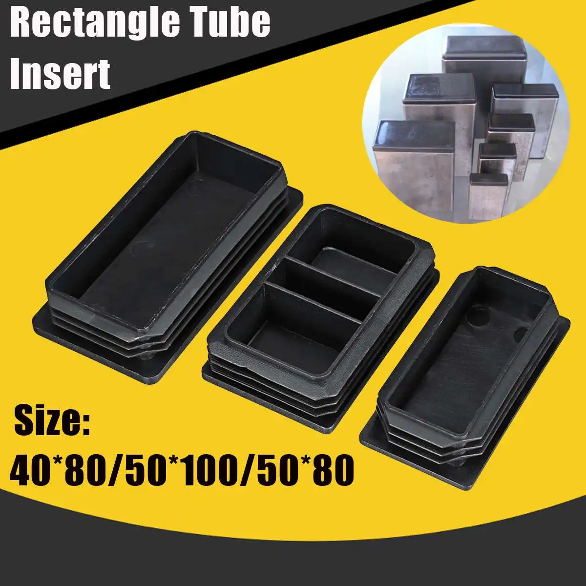 40x80/50x100/50x80 Rectangle Tubing Insert Plastic End Cap Finishing Plug Oblong Hole Insert
40x80/50x100/50x80 Rectangle Tubing Insert Plastic End Cap Finishing Plug Oblong Hole Insert