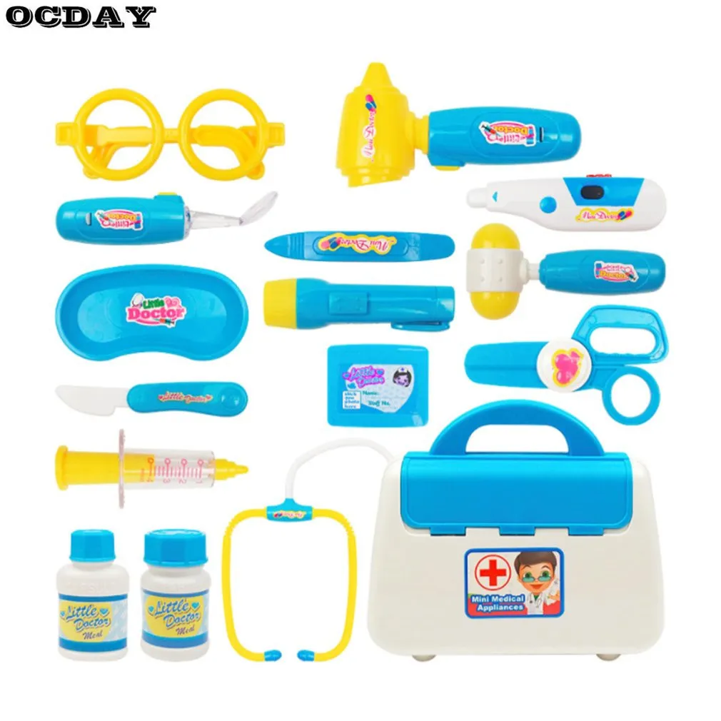 15PCS Pretend Doctor Nurse Medical Case Role Play Set Kids Early Education Toy Birthday Gifts With Light&Sound Pretend Tool Toys
15PCS Pretend Doctor Nurse Medical Case Role Play Set Kids Early Education Toy Birthday Gifts With Light&Sound Pretend Tool Toys