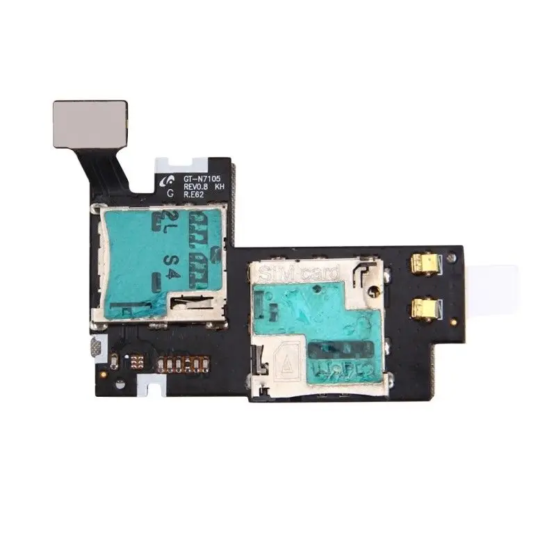 Для Samsung Galaxy Note LTE N7105 держатель для sim-карты MicroSD слот карт памяти Читатель гибкий