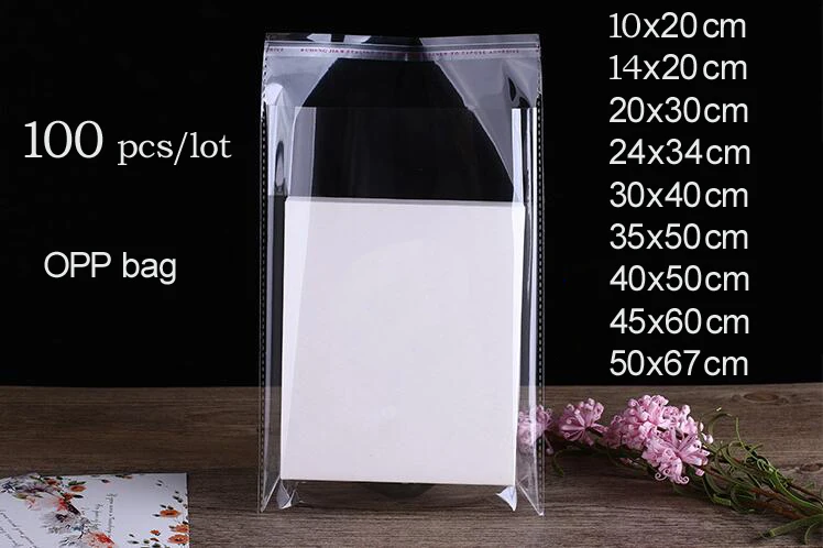 100 pcs/lot Various Sizes Clear Cellophane Poly Bags Transparent Opp Bag Packing Self Adhesive Seal Bag
100 pcs/lot Various Sizes Clear Cellophane Poly Bags Transparent Opp Bag Packing Self Adhesive Seal Bag