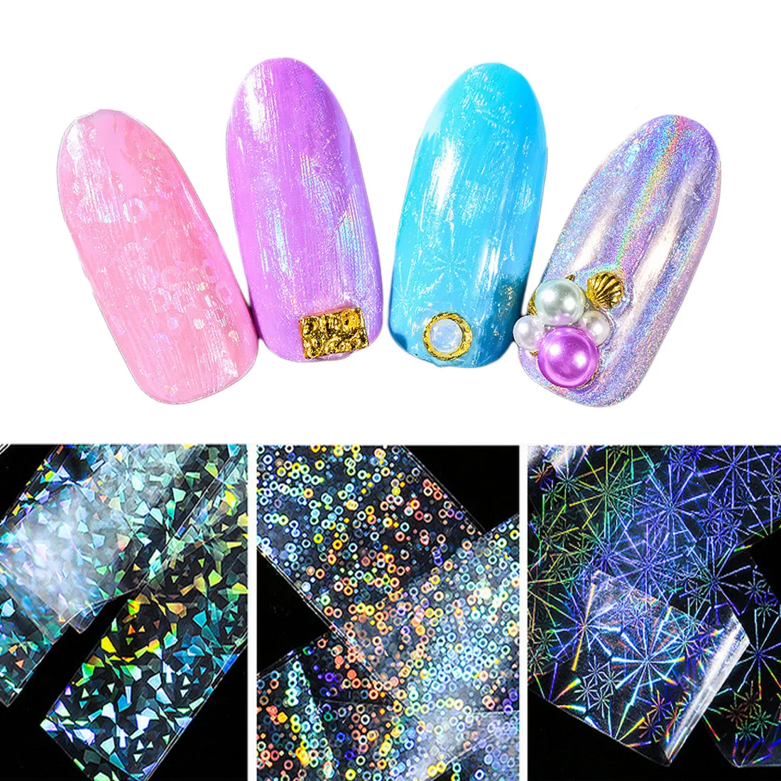 Starry Stickers Firworks 4*120cm Holographic Transparent Nail Art Decos Lucency Refraction 8 Patterns Laser Nail Foil Manicure
Starry Stickers Firworks 4*120cm Holographic Transparent Nail Art Decos Lucency Refraction 8 Patterns Laser Nail Foil Manicure