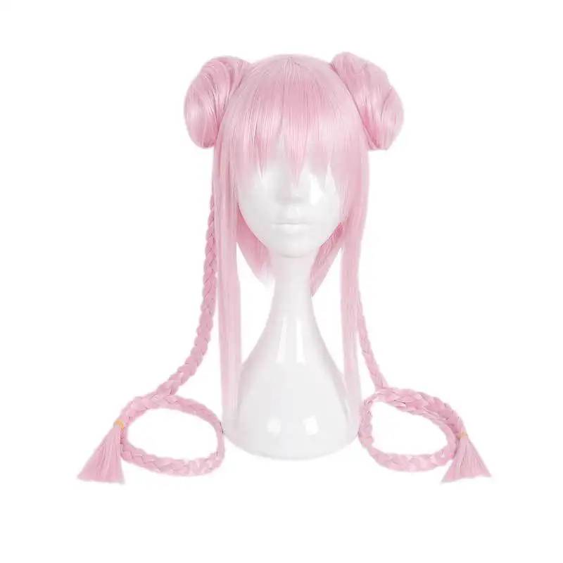 Japanese women Super Sonico Pink copslay Wig SuperSonico Comic-con pink long hair with 2 buns braids wig costumes
Japanese women Super Sonico Pink copslay Wig SuperSonico Comic-con pink long hair with 2 buns braids wig costumes