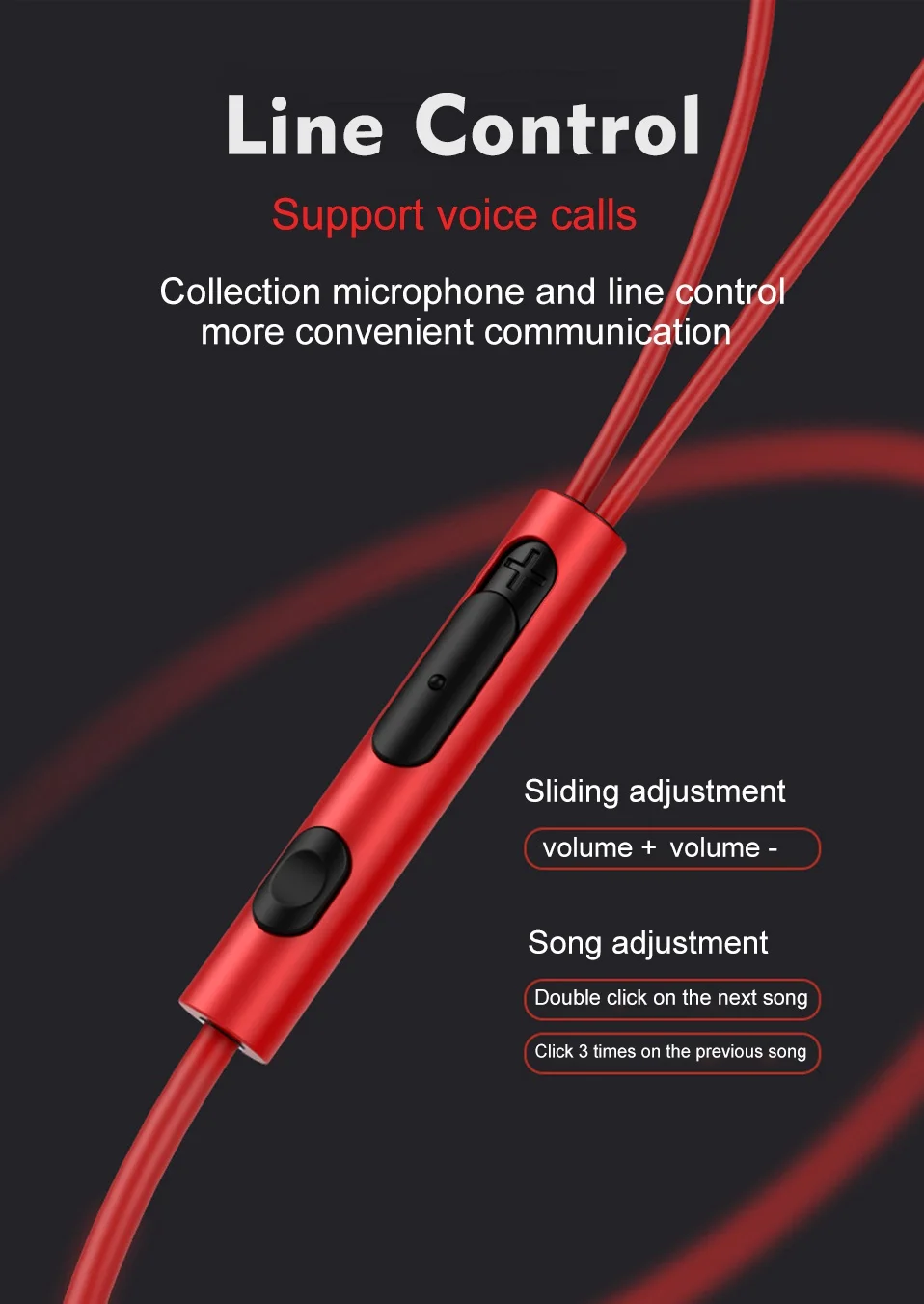 3.5mm Xiomi Earphone Wired In-Ear Headphones Earbuds Bass Earpieces with Mic for Phone Computer Hands Free Earphones Headset (5)