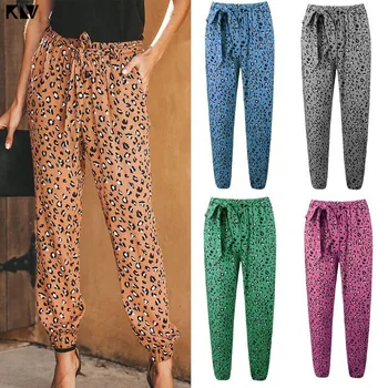 KLV Women Leopard Print Harem Slim Long Pants With Pocket Drawstring Casual Loose Slim Trousers
KLV Women Leopard Print Harem Slim Long Pants With Pocket Drawstring Casual Loose Slim Trousers