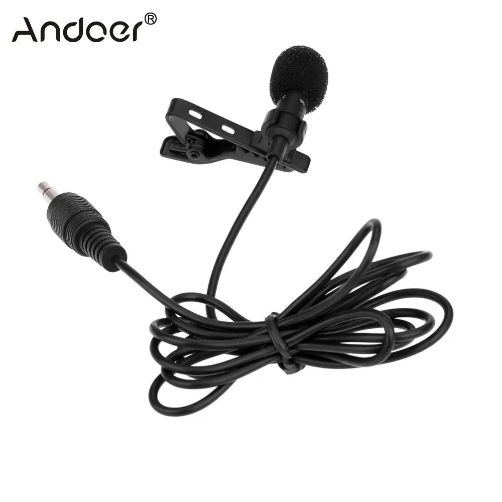 Andoer Super Lapel Lavalier Microphone Tie Clip Microfone Metal Mono Microphone 3.5mm with Collar Clip Mic for Lound Speaker
Andoer Super Lapel Lavalier Microphone Tie Clip Microfone Metal Mono Microphone 3.5mm with Collar Clip Mic for Lound Speaker