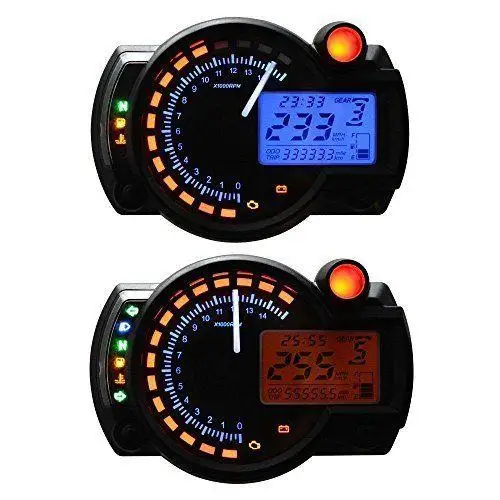 Samdo Universal LCD Digital Motorcycle Speedometer Odometer Tachometer 2-Color Backlight 14000 RPM
Samdo Universal LCD Digital Motorcycle Speedometer Odometer Tachometer 2-Color Backlight 14000 RPM