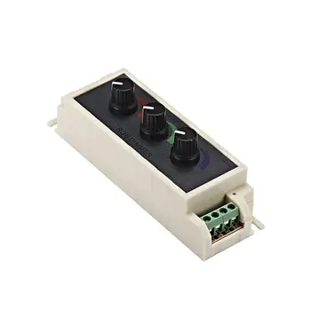 DC12V-24V RGB Dimmer Controller 3 Channel Dimmers Control For 5050 3528 RGB LED Strip Lighting
DC12V-24V RGB Dimmer Controller 3 Channel Dimmers Control For 5050 3528 RGB LED Strip Lighting