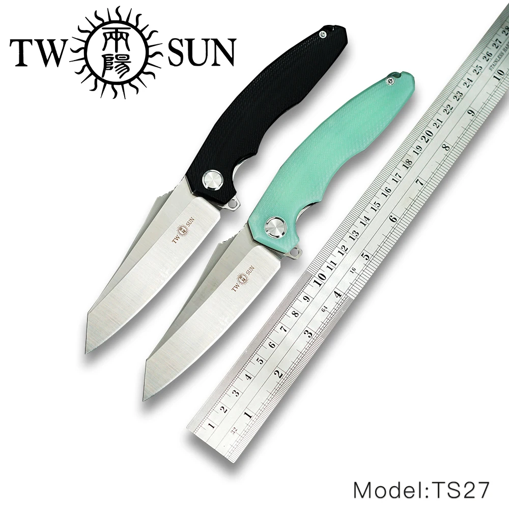 TwoSun D2 blade folding knife Pocket Knife tactical knife hunting knife Outdoor camping tool EDC Ball Bearings G10 Zenith TS27
TwoSun D2 blade folding knife Pocket Knife tactical knife hunting knife Outdoor camping tool EDC Ball Bearings G10 Zenith TS27