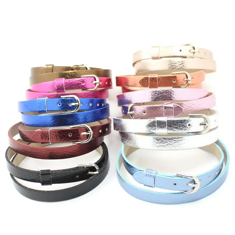 8MM*425mm PU Leather Double Wristband Bracelets (10 pieces/lot) DIY Accessory Fit Slide Letters, Slide Charms, Beads
8MM*425mm PU Leather Double Wristband Bracelets (10 pieces/lot) DIY Accessory Fit Slide Letters, Slide Charms, Beads