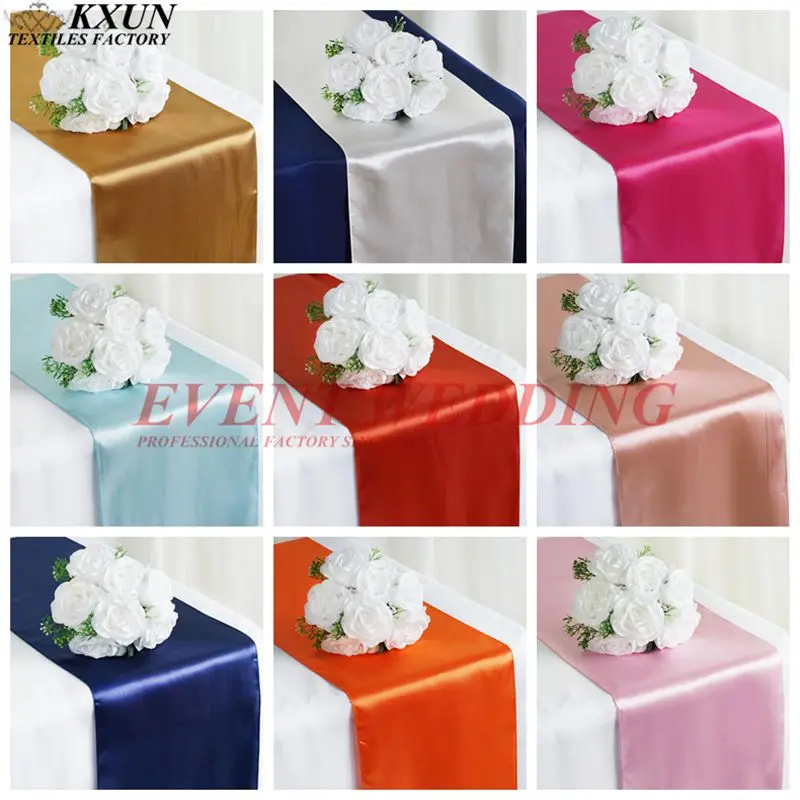 Satin Table Runner For Hotel Table Decoration Wedding Party Reception Table Runners Tablecloth
Satin Table Runner For Hotel Table Decoration Wedding Party Reception Table Runners Tablecloth