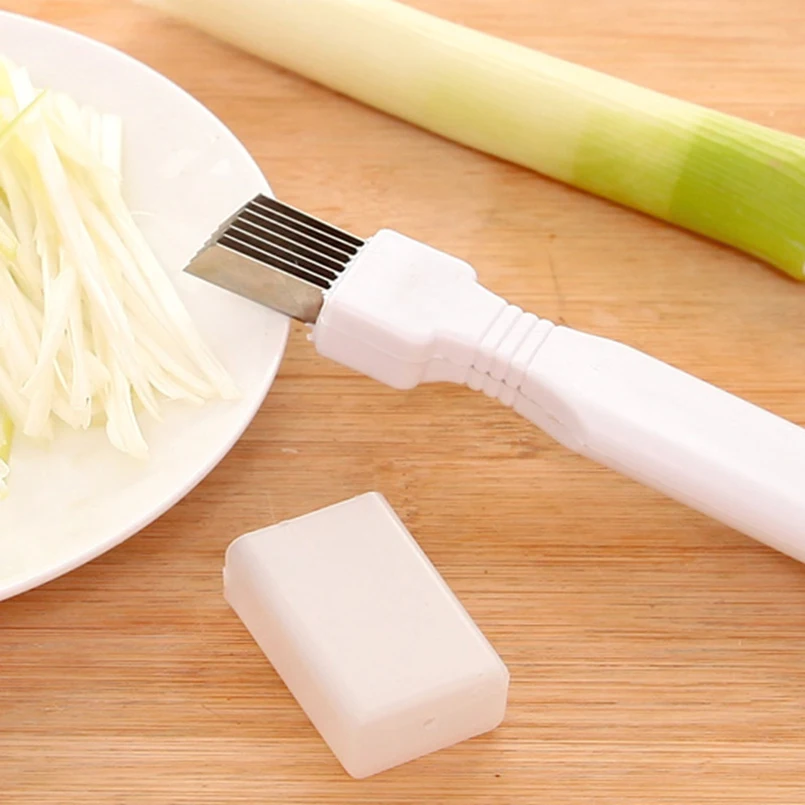 YIBO 1PC Stainless Steel Green Onion Cutter Devicer Multifunction Knife Utensils Vegetable Cutter Kitchen Cook Accessories
YIBO 1PC Stainless Steel Green Onion Cutter Devicer Multifunction Knife Utensils Vegetable Cutter Kitchen Cook Accessories