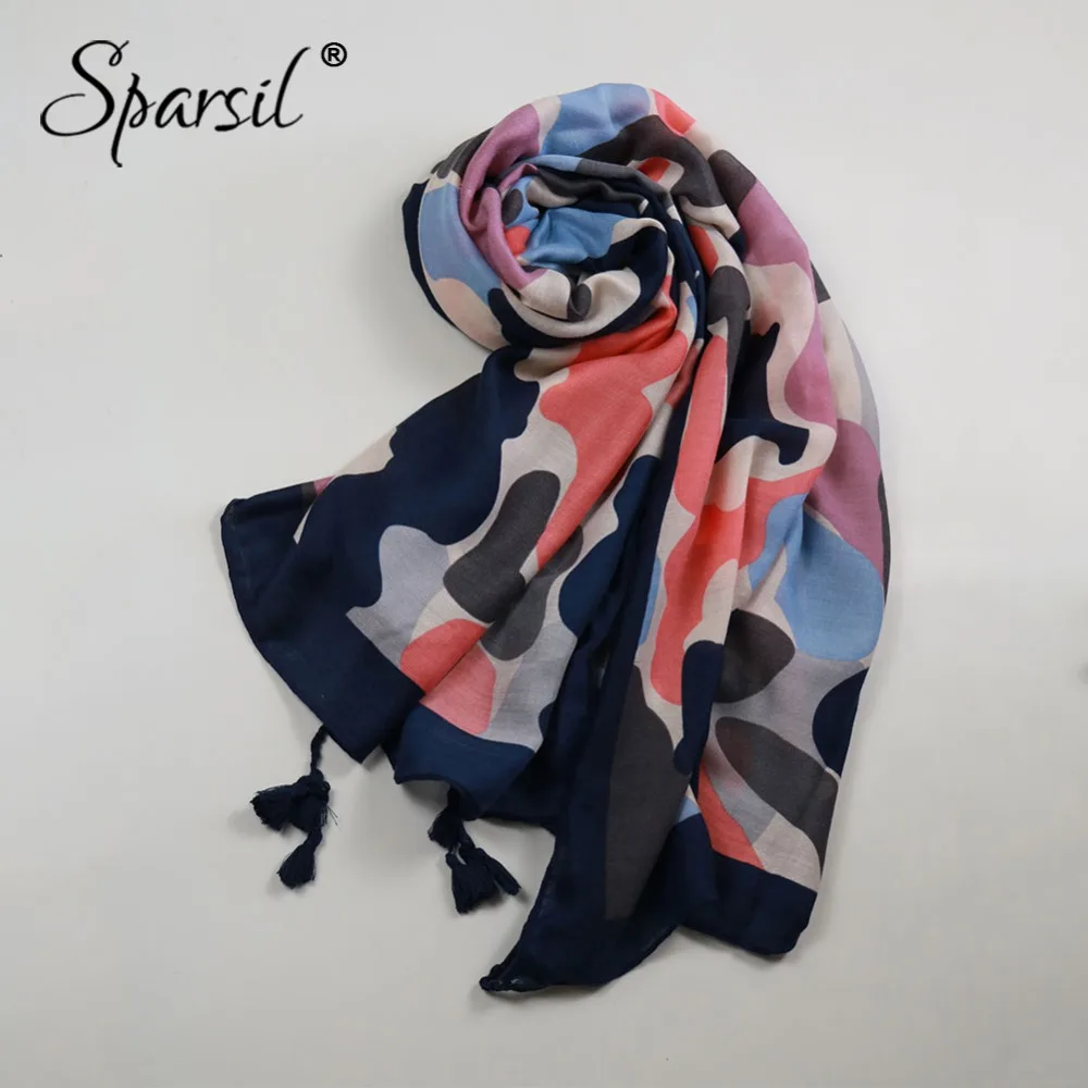 Sparsil Women Spring Summer Vintage Sunscreen Scarves Chic Tassels Floral Printing Scarf Female Colorful Soft Shawl Big Pashmina
Sparsil Women Spring Summer Vintage Sunscreen Scarves Chic Tassels Floral Printing Scarf Female Colorful Soft Shawl Big Pashmina