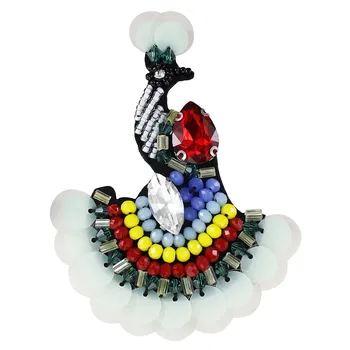 10pieces Handmade Rhinestone Beaded Peacock Patches for Clothes Bag DIY Sequin Decorative Sewing Supplies TH1186
10pieces Handmade Rhinestone Beaded Peacock Patches for Clothes Bag DIY Sequin Decorative Sewing Supplies TH1186