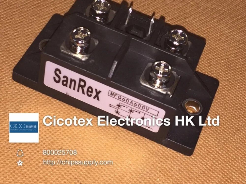 MFQ60A600V MODULE MFQ60A-06 MFQ60A-600V IGBT 60A 600V SINGLE PHASE SEMI CONTROLLED RECTIFIER BRIDGE
MFQ60A600V MODULE MFQ60A-06 MFQ60A-600V IGBT 60A 600V SINGLE PHASE SEMI CONTROLLED RECTIFIER BRIDGE