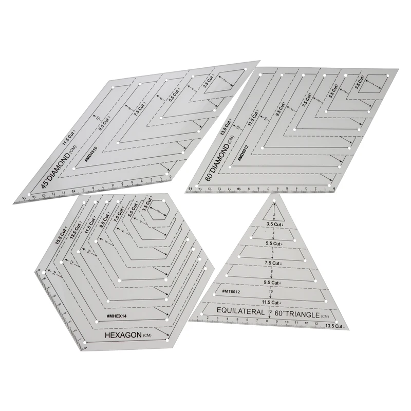 Transparent Quilting Sewing Patchwork Craft Scale Ruler Hexagon Diamond Ruler DIY Handmade Tailor Home Sewing Tools
Transparent Quilting Sewing Patchwork Craft Scale Ruler Hexagon Diamond Ruler DIY Handmade Tailor Home Sewing Tools