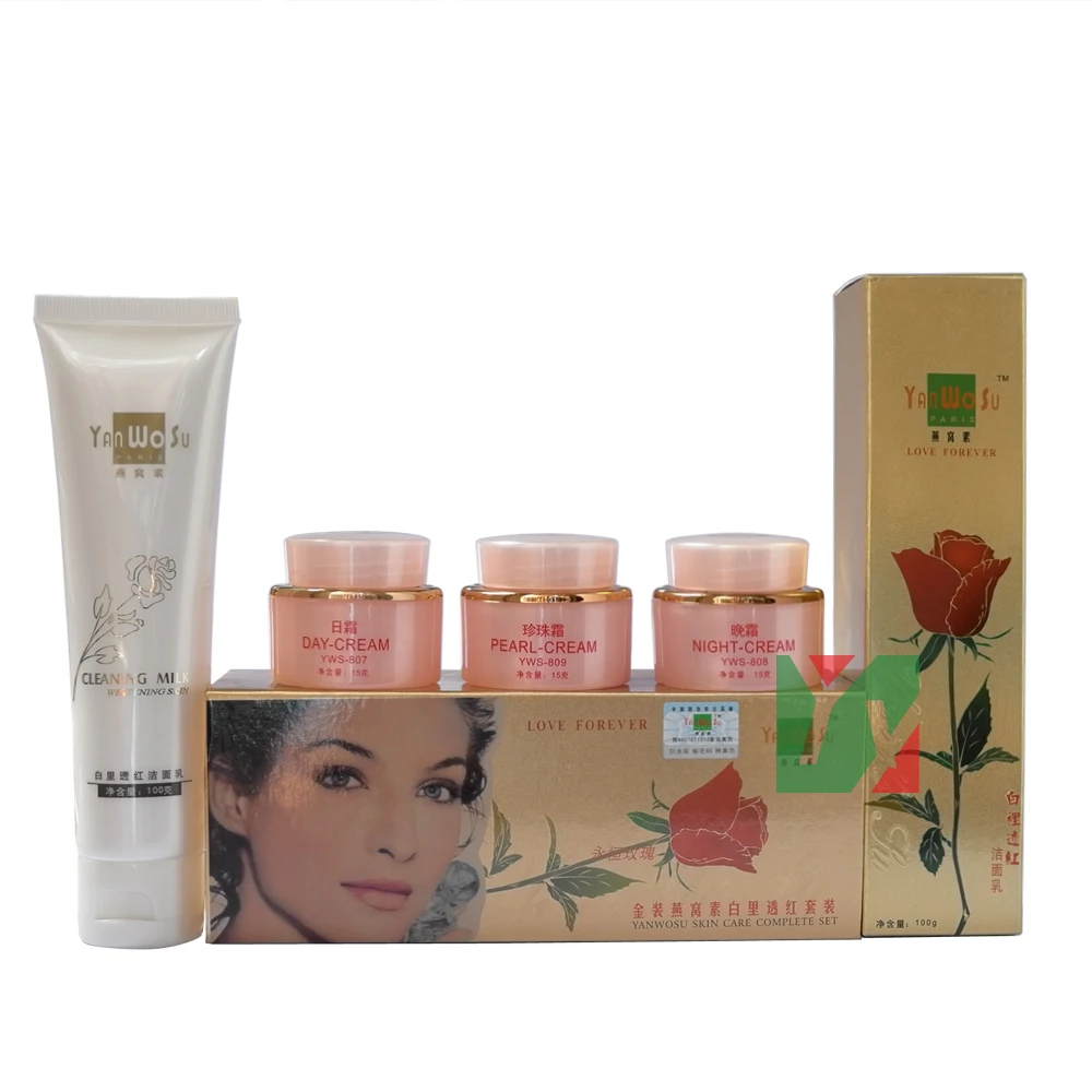 wholesale and retail Yan Wo Su skin care complete set red in whitening anti spot cream for face 4 in 1 pink bottle
wholesale and retail Yan Wo Su skin care complete set red in whitening anti spot cream for face 4 in 1 pink bottle