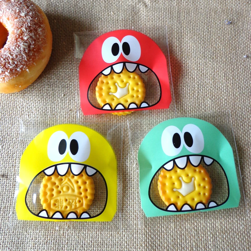 100pcs 7cm&10cm OPP Cute small Monster Sharp teeth Baking Christmas Gift Packaging Bags Wedding Cookie Candy Plastic bag
100pcs 7cm&10cm OPP Cute small Monster Sharp teeth Baking Christmas Gift Packaging Bags Wedding Cookie Candy Plastic bag