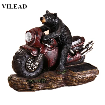 VILEAD 17cm Resin Bear On Motor Figurine Cute Bear Statue Modern Animal Sculpture With Light Vintage Home Decor Creative Gift
VILEAD 17cm Resin Bear On Motor Figurine Cute Bear Statue Modern Animal Sculpture With Light Vintage Home Decor Creative Gift