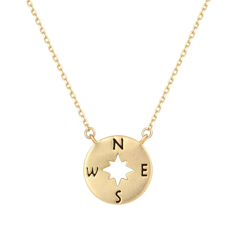 2019 Fashion Silver 925 Jewelry Necklace Women Gold Plated Sterling Silver Necklace for Girls Compass Charm Necklace Gifts
2019 Fashion Silver 925 Jewelry Necklace Women Gold Plated Sterling Silver Necklace for Girls Compass Charm Necklace Gifts