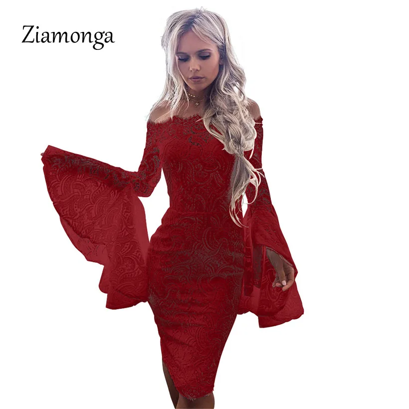 Ziamonga 2019 Sexy Fashion Design Bandage Dress Women White Flare Sleeve Lace Dress Sexy Red Bodycon Cocktail Party Women Dress
Ziamonga 2019 Sexy Fashion Design Bandage Dress Women White Flare Sleeve Lace Dress Sexy Red Bodycon Cocktail Party Women Dress