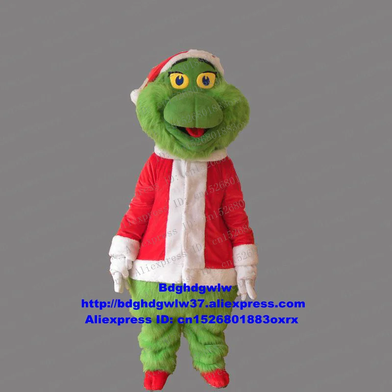 Cosplay&ware Green Long Fur The Grinch Christmas Thief Sneaky Santa Geek Mascot Costume Adult Character Keep As Souvenir Zx53 11 Cosplay&ware Green Long Fur The Grinch Christmas Thief Sneaky Santa Geek Mascot Costume Adult Character Keep As Souvenir Zx53 -Cosplayware Store