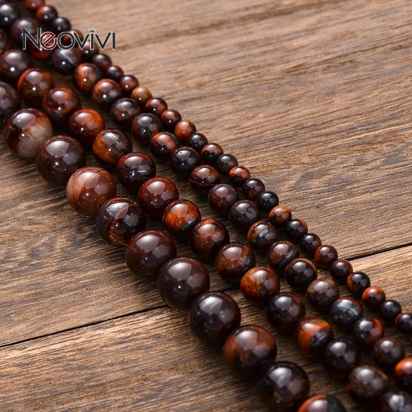 Neovivi 4mm 6mm 8mm 10mm Smooth Red Brown Tiger eye Natural Stone Beads for Jewelry Making Wholesale Round Bead fit Beacelets
Neovivi 4mm 6mm 8mm 10mm Smooth Red Brown Tiger eye Natural Stone Beads for Jewelry Making Wholesale Round Bead fit Beacelets