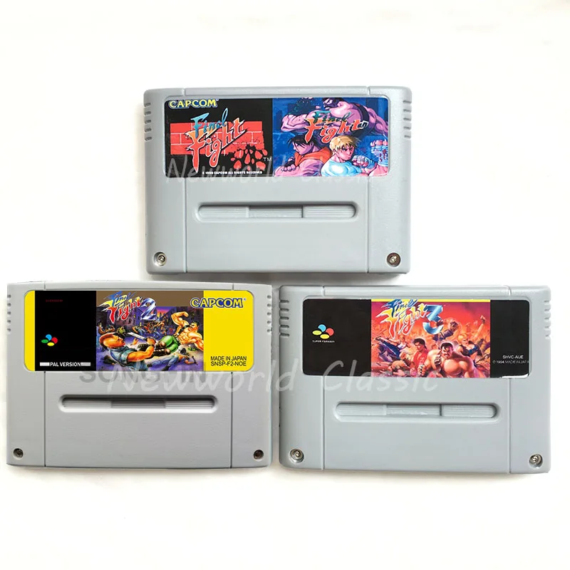 Final Fight Series 1 2 3 for 16 Bit Video Game Cartridge Compilation Card for EUR/PAL Version Game Console
Final Fight Series 1 2 3 for 16 Bit Video Game Cartridge Compilation Card for EUR/PAL Version Game Console