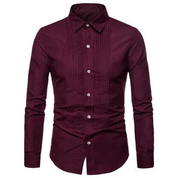 Mens Tuxedo Shirts Long Sleeve Button Down Dress Shirts Spring Autumn Wedding Bridegroom Shirt Social Men Clothes Big Sizes
Mens Tuxedo Shirts Long Sleeve Button Down Dress Shirts Spring Autumn Wedding Bridegroom Shirt Social Men Clothes Big Sizes