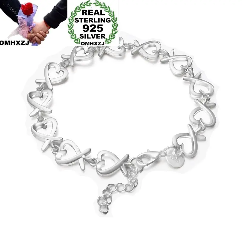 OMHXZJ Wholesale Personality Fashion OL Woman Girl Party Wedding Gift Silver Kelp Chain 925 Sterling Silver Bracelet BR46
OMHXZJ Wholesale Personality Fashion OL Woman Girl Party Wedding Gift Silver Kelp Chain 925 Sterling Silver Bracelet BR46