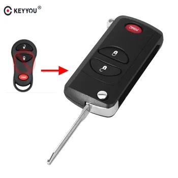 KEYYOU Remote Key Shell For Dodge Jeep Chrysler Town & Country Cruiser Filp Fob 2+1 3 Buttons Keyless Entry Fob Car Key Case
KEYYOU Remote Key Shell For Dodge Jeep Chrysler Town & Country Cruiser Filp Fob 2+1 3 Buttons Keyless Entry Fob Car Key Case
