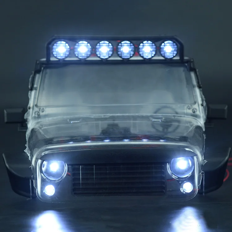 1Set LED Light Bar Roof Lamp Ultra Bright Front Rear Bumper LED Light Strip/Spotlight for 1/8 RC Climbing Racing Car Decoration
1Set LED Light Bar Roof Lamp Ultra Bright Front Rear Bumper LED Light Strip/Spotlight for 1/8 RC Climbing Racing Car Decoration