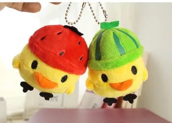 Cartoon Fruit Chick Key Chain Creative Plush Animal Hanging Charms Mini Stuffed Toy Keychains Children Gift 2pcs/lot
Cartoon Fruit Chick Key Chain Creative Plush Animal Hanging Charms Mini Stuffed Toy Keychains Children Gift 2pcs/lot